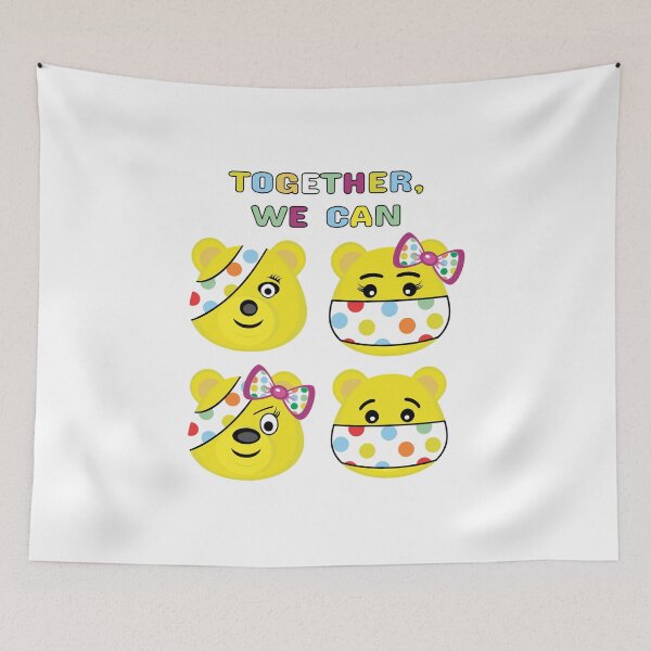 Item preview, Pudsey bear face Stickers - 2022 - Together we can designed and sold by bluehatgraphics.