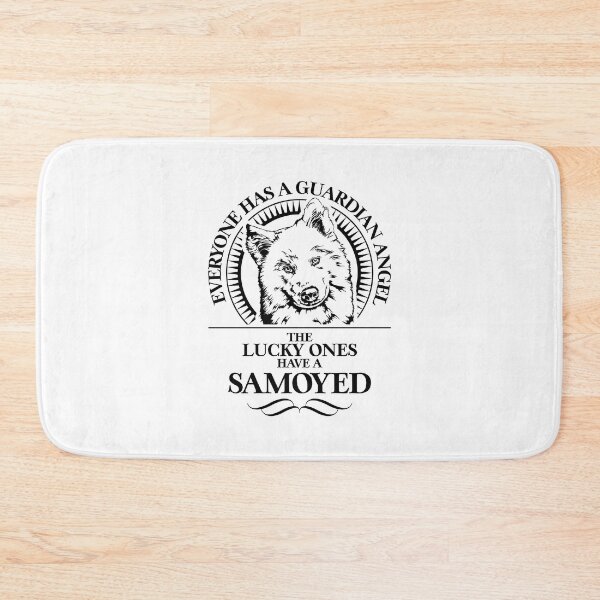 Item preview, Samoyed Guardian Angel Dog Saying designed and sold by dogarts.