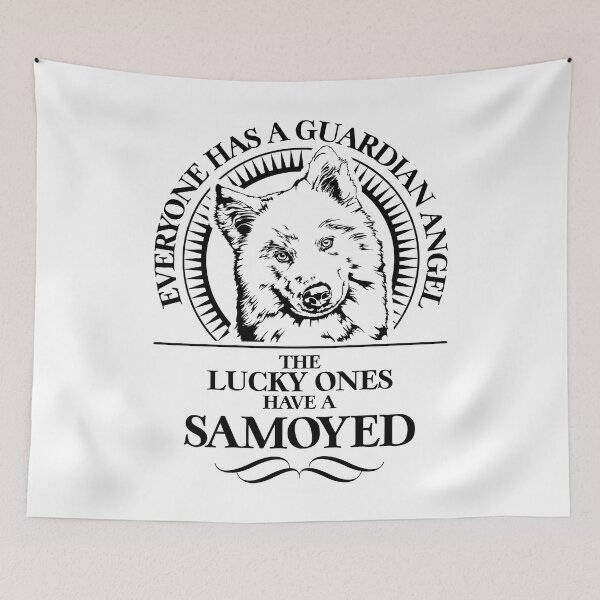 Item preview, Samoyed Guardian Angel Dog Saying designed and sold by dogarts.