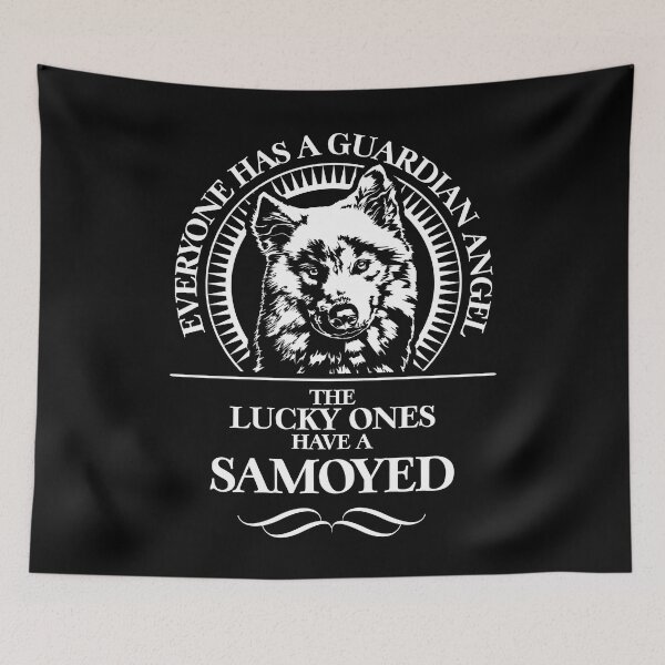 Item preview, Samoyed Guardian Angel Dog Saying designed and sold by dogarts.