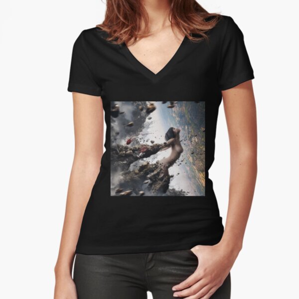 Fitted V-Neck T-Shirt