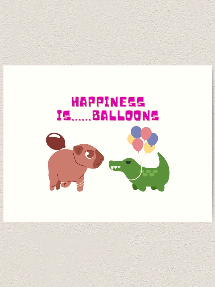 30 Capybara Luftballons Geburtstag - Latex Ballons Gelb Orange Blau Partydeko