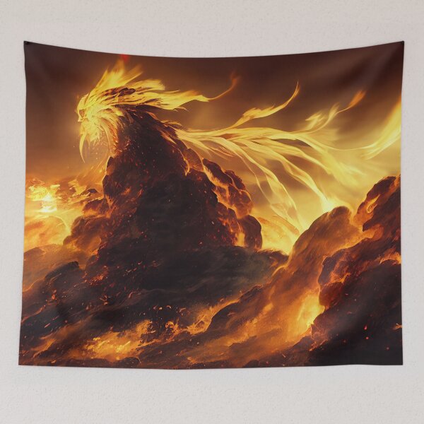Item preview, Fire Beast - Genshin Impact Element Fire Pyro Natlan - 4K Wallapaer Landscape designed and sold by Fregoulix.