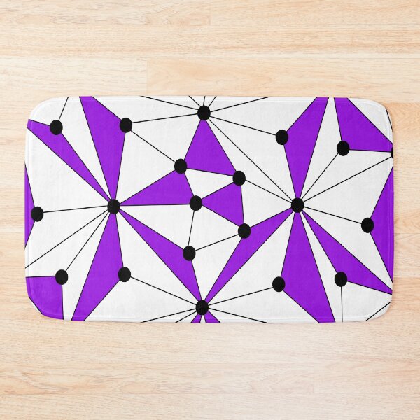 Item preview, Abstract geometric pattern - purple designed and sold by K.S ART.