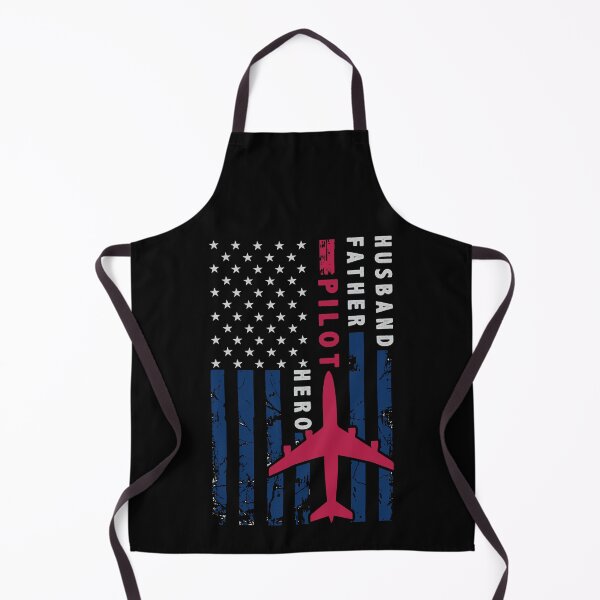 Item preview, Pilot Husband Father Hero American Flag Design Red White Blue designed and sold by RockBeeDesigns.