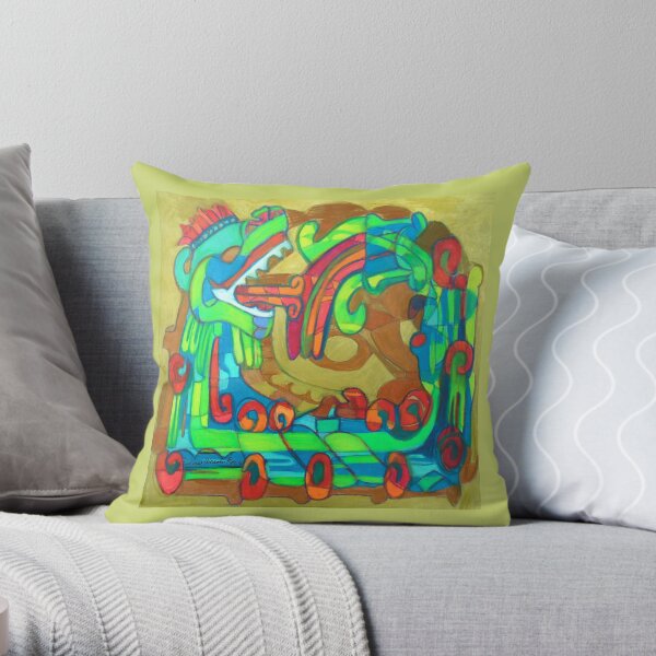 Xiuhcoatl Throw Pillow