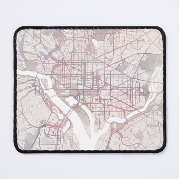 Item preview, Washingtone DC Map, Washingtone DC City designed and sold by TheRedFinch.