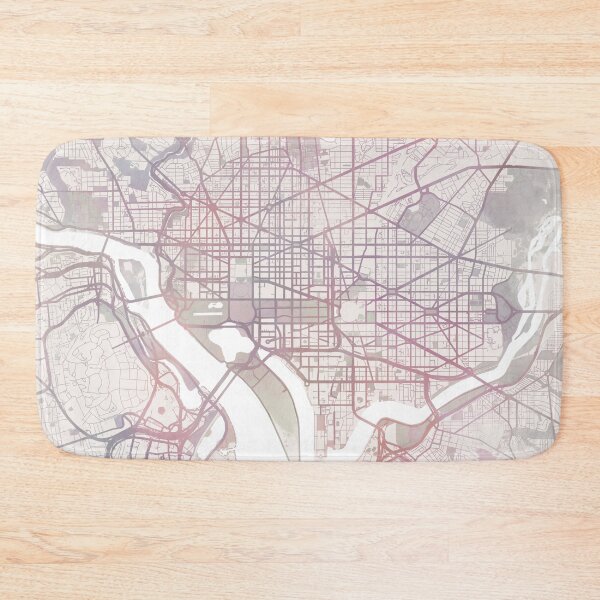 Item preview, Washingtone DC Map, Washingtone DC City designed and sold by TheRedFinch.
