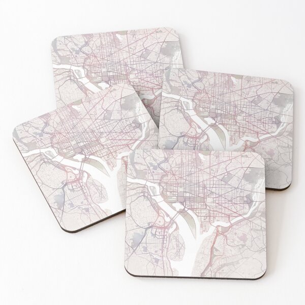 Item preview, Washingtone DC Map, Washingtone DC City designed and sold by TheRedFinch.