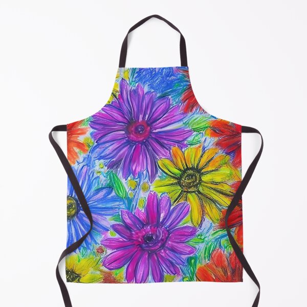 Item preview, Multi coloured flower crayoned picture designed and sold by David-Howells.