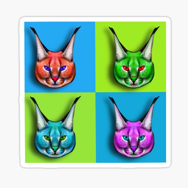 "Caracal cat vintage caracals retro " Sticker for Sale by Graf1986