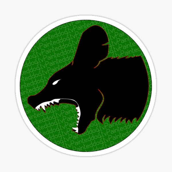 Wild Dog Hoo Call! (Green) Sticker