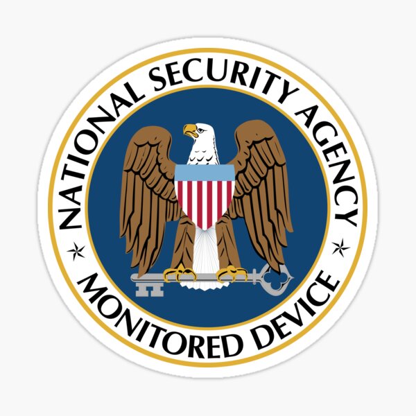 NSA Monitored Device Sticker