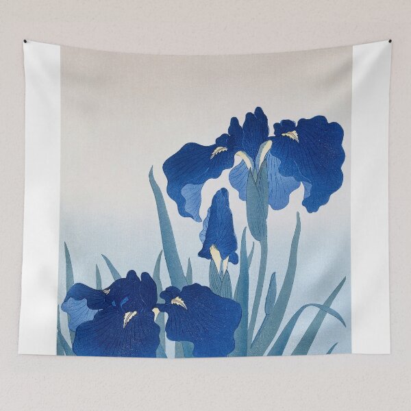 Item preview, Blue Iris Flowers Japanese Botanical designed and sold by livianasgifts.