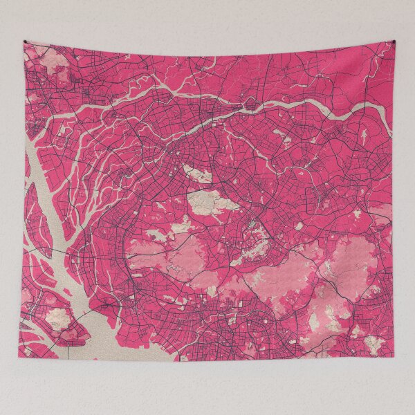 Item preview, Dongguan City Map of Guangdong, China - Blossom designed and sold by deMAP.