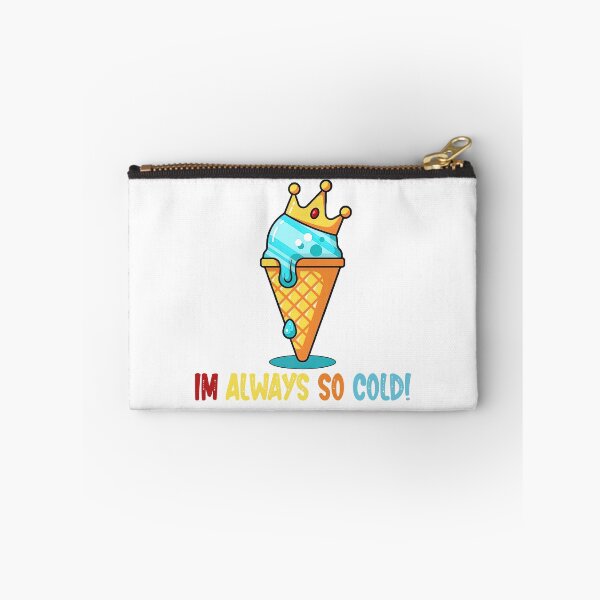 Item preview, Im Always So Cold. Unique Design. Funny Quote with King ice cream cartoon vector icon illustration. designed and sold by OneOrb.