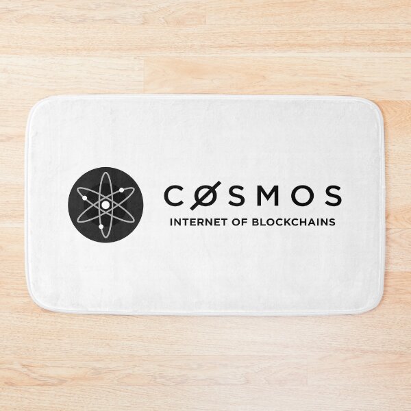 Item preview, Cosmos ATOM Crypto Altcoin - Clean Horizontal Black Logo Internet of Blockchains designed and sold by CryptoMoods.