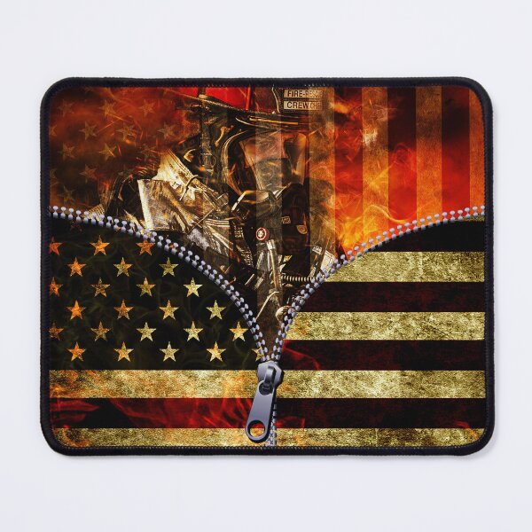 Item preview, Fire fighter patriotic theme designed and sold by HarriPaloma.