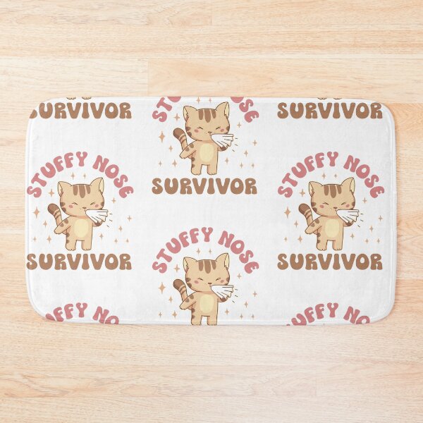 Item preview, Funny Stuffy Nose Survivor Cat Kitty Flu Cold Cat Lover designed and sold by Designer-Girl.