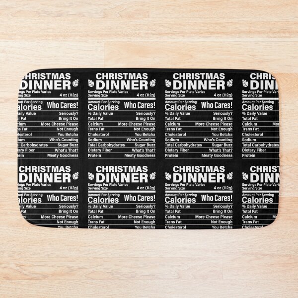 Item preview, Christmas Dinner Funny Fake Calories Nutritional Facts designed and sold by GravitiTees.