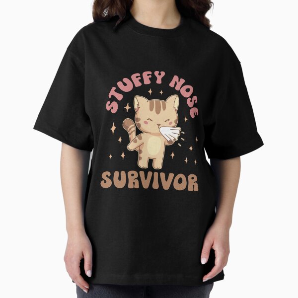 Item preview, Funny Stuffy Nose Survivor Cat Kitty Flu Cold Cat Lover designed and sold by Designer-Girl.