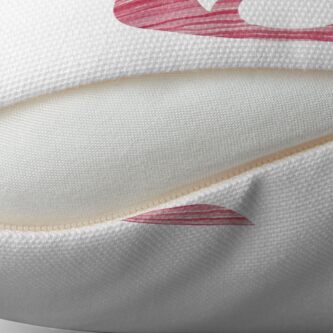 Alternate view of Letter Q Red Watercolor Stripes Initial Monogram Throw Pillow