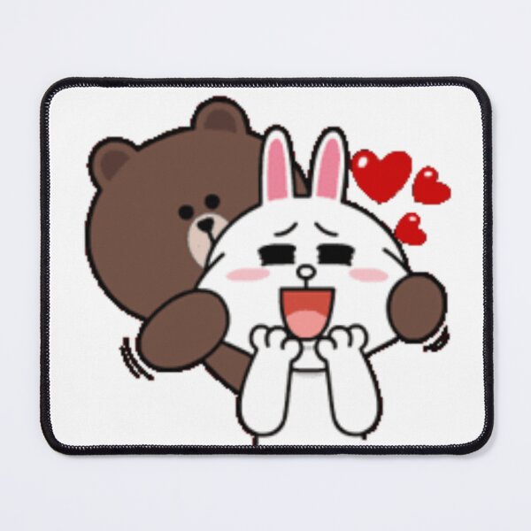 Item preview, Brown bear and Cony in love designed and sold by ADAMshop50.