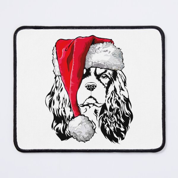 Item preview, Santa Cavalier King Charles Spaniel Christmas Dogs designed and sold by dogarts.