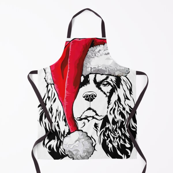Item preview, Santa Cavalier King Charles Spaniel Christmas Dogs designed and sold by dogarts.