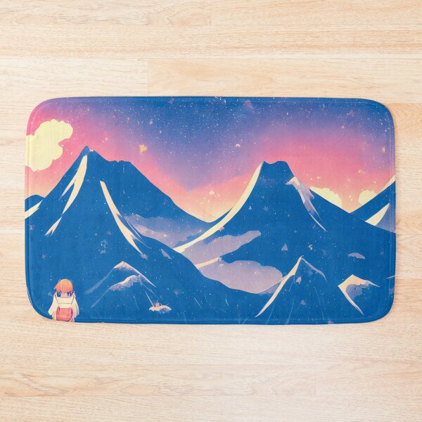Item preview, Japanese mountains panorama landscape illustration  designed and sold by KamiDomi.