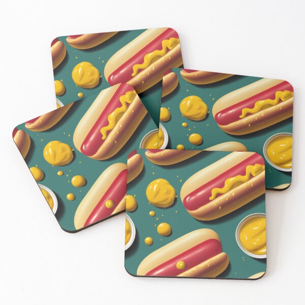 Item preview, Mouthwatering And Magnificently Mustarded Hot Dog designed and sold by Lap Huynh.
