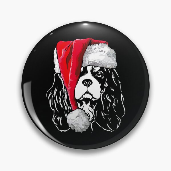 Item preview, Santa Cavalier King Charles Spaniel Christmas Dogs designed and sold by dogarts.