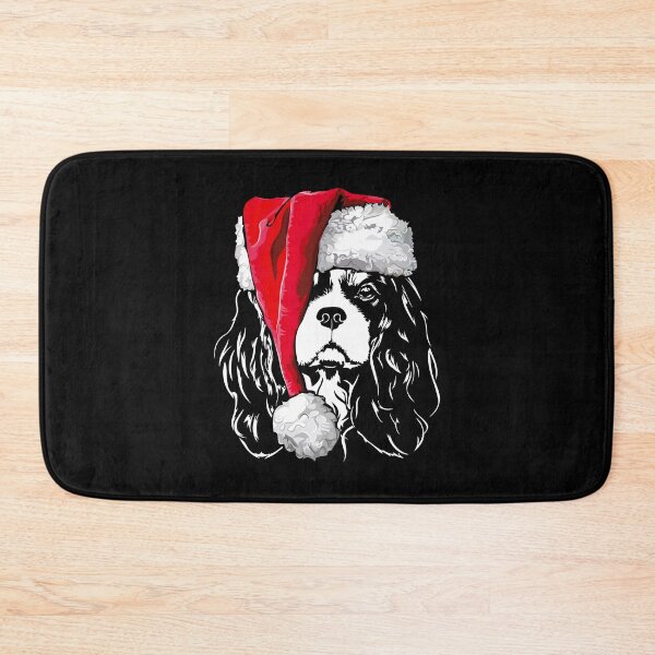Item preview, Santa Cavalier King Charles Spaniel Christmas Dogs designed and sold by dogarts.