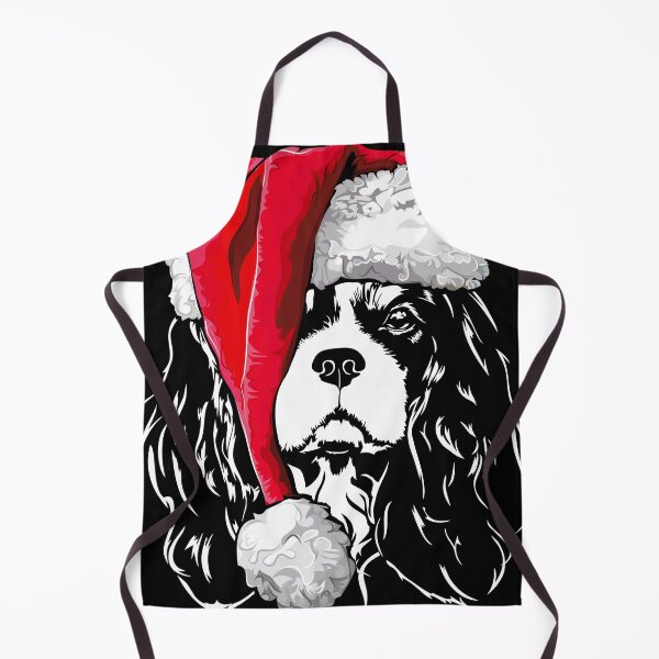 Item preview, Santa Cavalier King Charles Spaniel Christmas Dogs designed and sold by dogarts.
