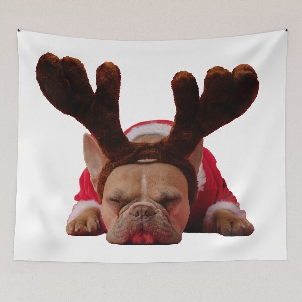 Item preview, Sleeping Pug with antlers designed and sold by janesg.