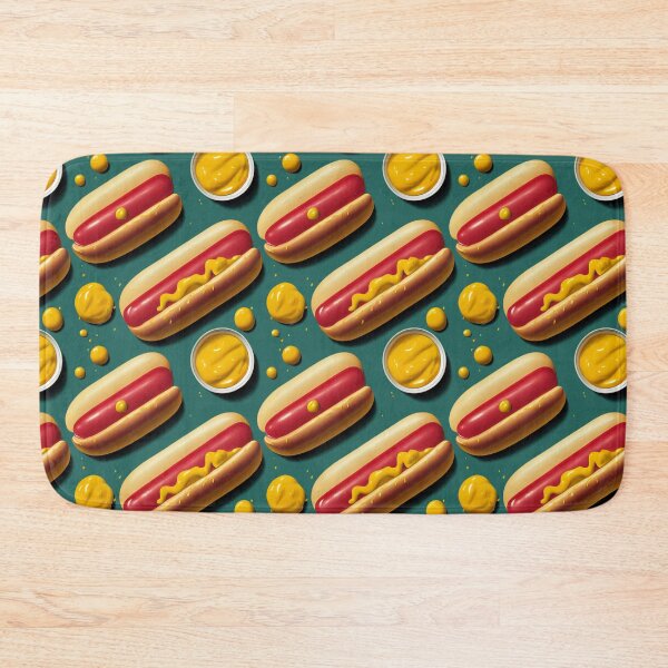 Item preview, Mouthwatering And Magnificently Mustarded Hot Dog designed and sold by Lap Huynh.