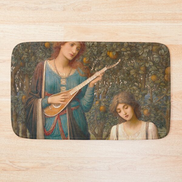 Item preview, Medieval Ladies reading and playing the Lute designed and sold by Vintage Designs +.