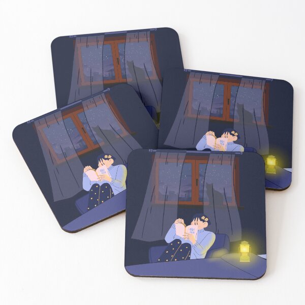 Item preview, girl reading at night designed and sold by TheMillusion.