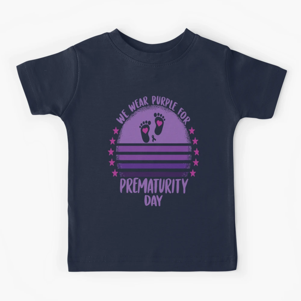 We Wear Purple For Prematurity day Kids T-Shirt for Sale by STaYLi Smith (Abdelaziz  Slimane)