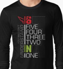 Motorcycle Shift Gear 1N23456 Long Sleeve T-Shirt
