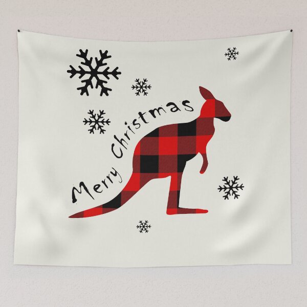 Item preview, Kangaroo Buffalo Plaid Pattern designed and sold by Coffee Lifestyle.