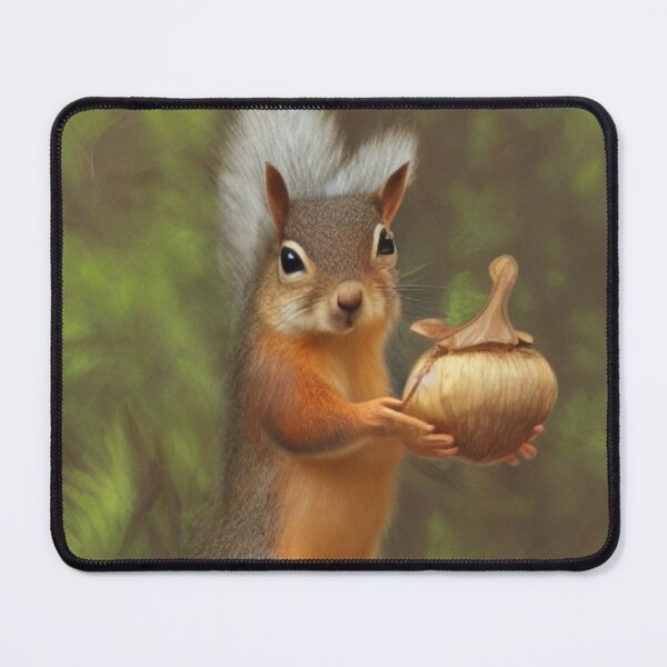 Item preview, Squirrel with an acorn designed and sold by ArtySaxon.