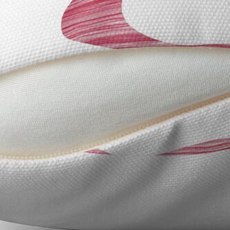 Alternate view of Letter G Red Watercolor Stripes Initial Monogram Throw Pillow