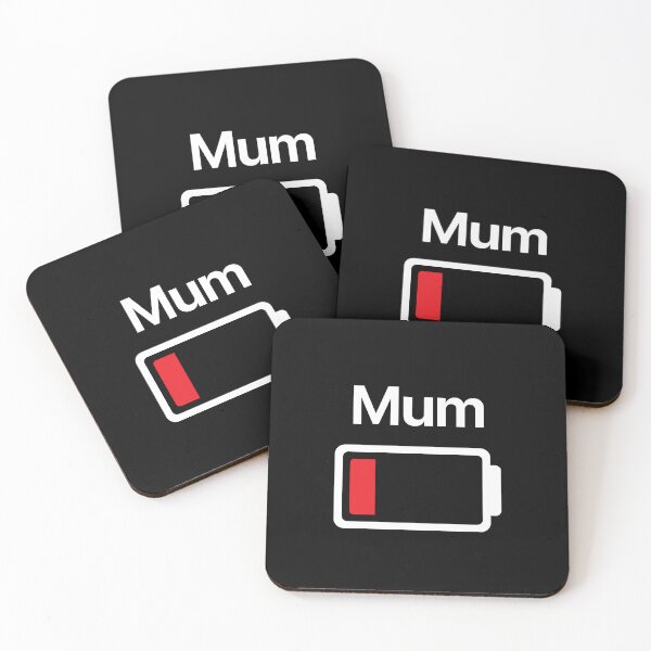 Item preview, MUM LOW BATTERY funny mum or mom / mother gift designed and sold by w1ckerman.