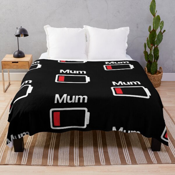 Item preview, MUM LOW BATTERY funny mum or mom / mother gift designed and sold by w1ckerman.