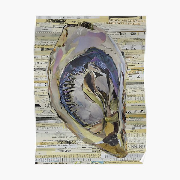Oyster Collage by C.E. White Poster