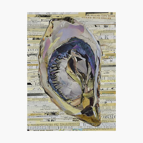 Oyster Collage by C.E. White Photographic Print