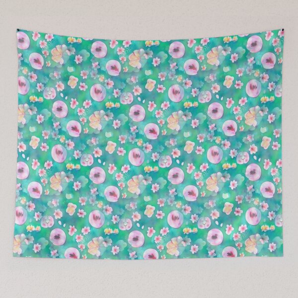 Item preview, Pastel floral abstract pattern designed and sold by Mirarima.