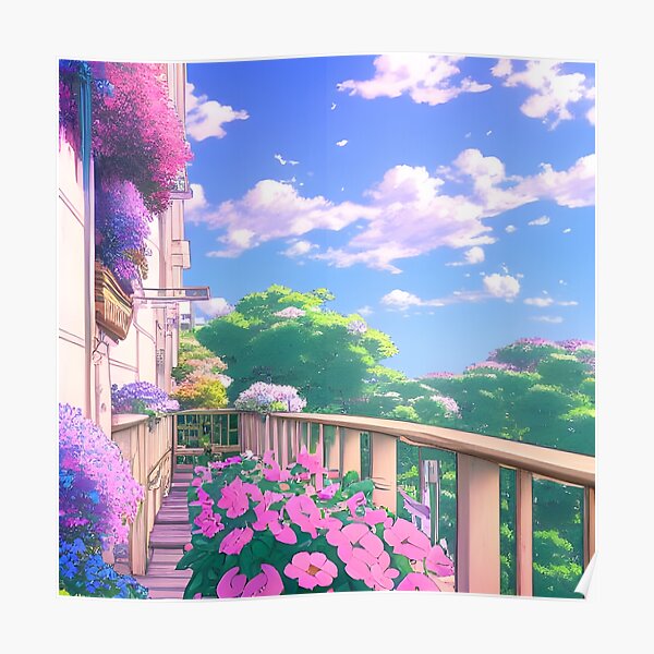 EXT COZY BALCONY 2 anime night roof HD wallpaper  Pxfuel