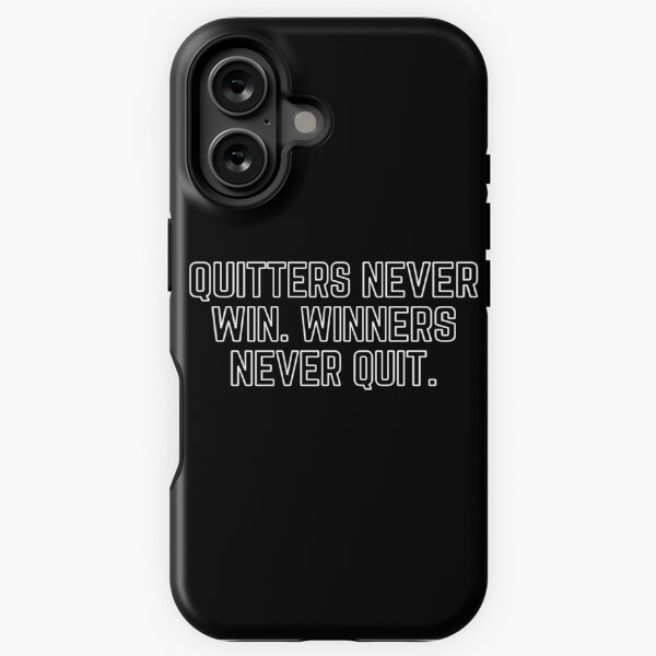 Item preview, Quitters Never Win & Winners Never Quit 2 designed and sold by KingsManKind.